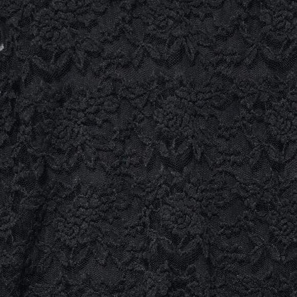 Love J. Top Black Lace Short Sleeve Stretch Whimsygoth Fairy Grunge Women's M - Picture 4 of 7